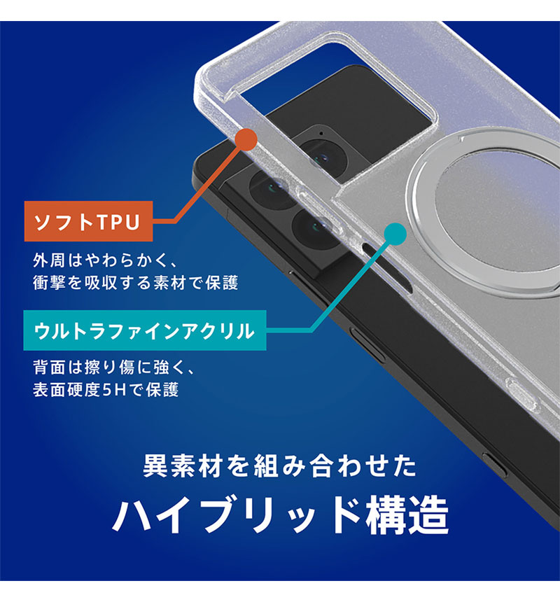 Xperia 1 VIII [Turtle MagStand] �ޥ��ͥåȵ��弰���������꡼�б� ��󥰥�������դ��ϥ��֥�åɥ����� ����С���󥰥������ TR-XP263-TTMSS-MCLSV