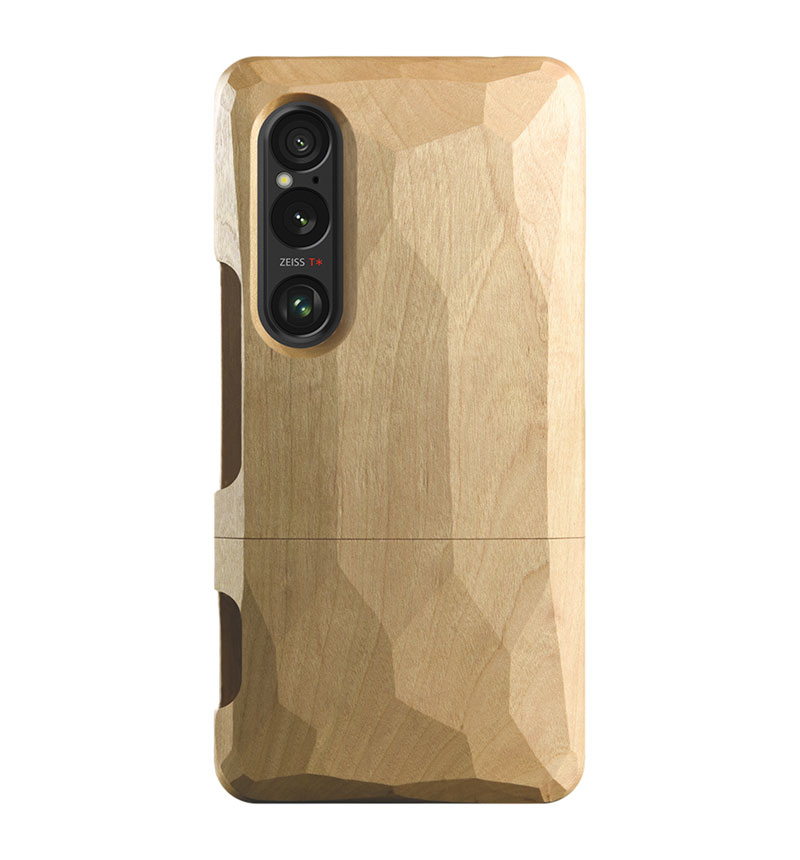 Real Wood Case for Xperia 1 VI 平彫 かえで/オイル 平彫