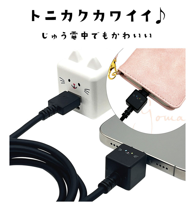 ��Фˤ㡼 ���ޥ� �����֥� ������Τ����������֥� ���� �̿� Type-A to Type-C 3A 1m iPhone Android ��Х˥㡼 ���� R10CAAC3A06GOM