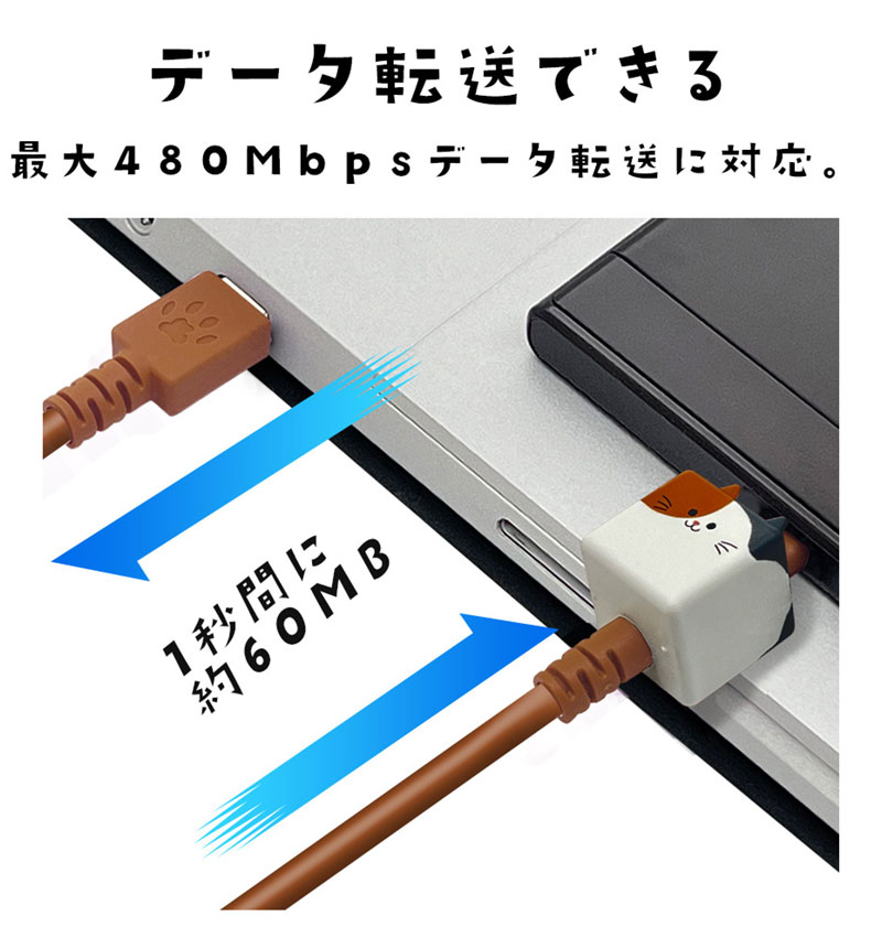 ��Фˤ㡼 ���ޥ� �����֥� ������Τ����������֥�  Power-Delivery�б� ���� �̿� Type-C to Type-C typec 3A 1m ��Х˥㡼 �ߥå� R10CACC3A08MIK