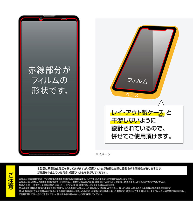 Xperia 10 VI / Xperia 10 V ガラスフィルム 防埃 10H 180°_覗き