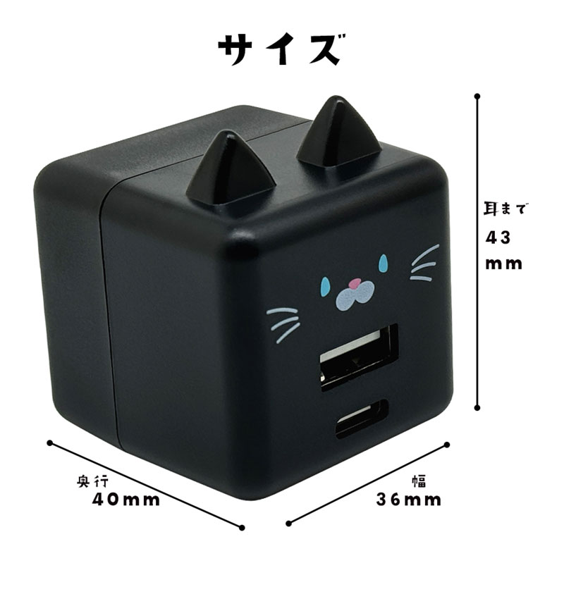 Фˤ㡼 USBŴ 2ݡPDб USB Type-C Power Delivery 20W Type-A 2.4A Х˥㡼 ޤ RACCA20W03MME