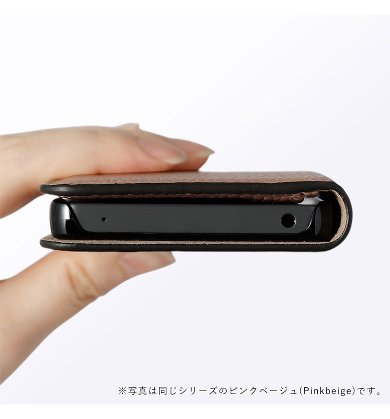 Xperia 10 VII �ܳ� ���ɥꥢ�쥶�� ��Ģ�������� �ԥ󥯥١����� 100061917-1080-015-pinkbeige