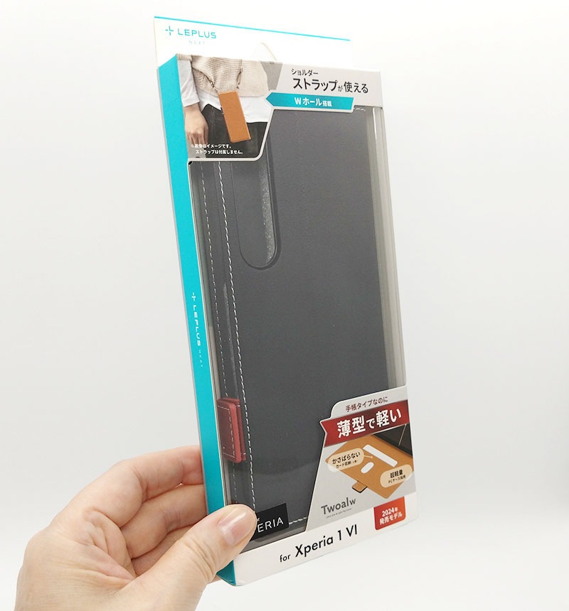 Xperia 1 VI PU쥶Ģ Twoal W ֥å ֥å LN-24SX1BLP2BK