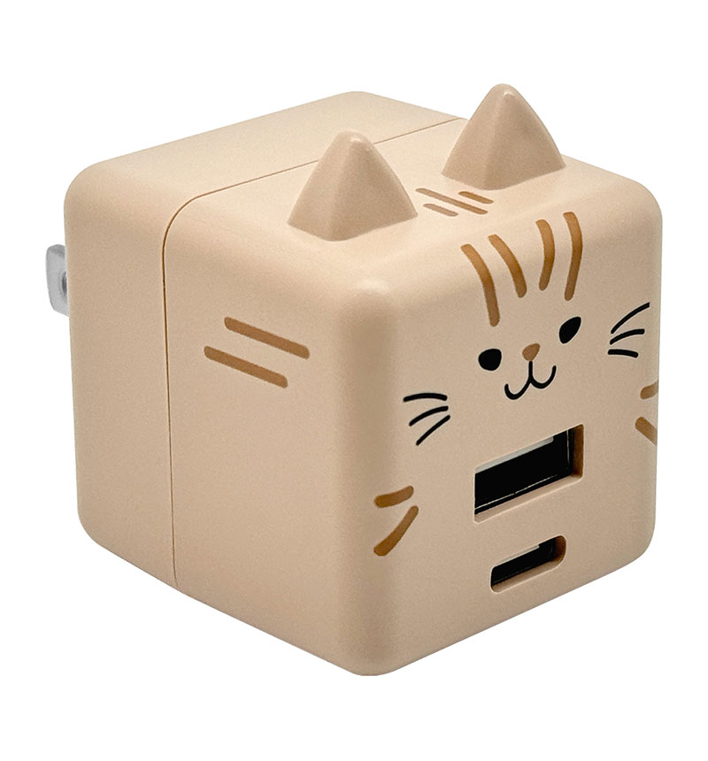 ��Фˤ㡼 USB���Ŵ� 2�ݡ���PD�б� USB Type-C Power Delivery 20W Type-A 2.4A ��Х˥㡼 ��ʤ� RACCA20W03MNK