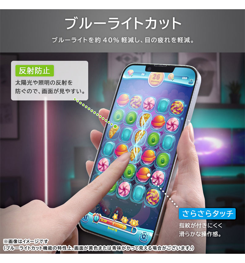 Xperia 5 V Like standard �ե���� 10H ���饹������ �Ѿ׷� �֥롼�饤��/ȿ���ɻ� RT-RXP5M5FT/W12