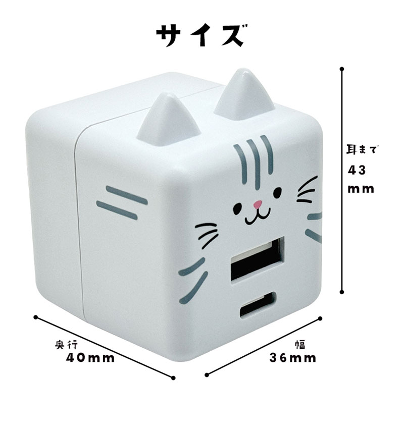 Фˤ㡼 USBŴ 2ݡPDб USB Type-C Power Delivery 20W Type-A 2.4A Х˥㡼  RACCA20W03RIN