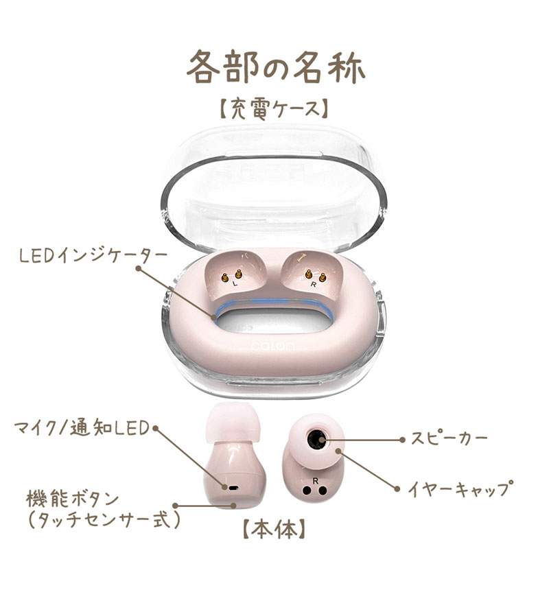 Bluetooth 5.4 �����磻��쥹 mini���ƥ쥪 ����ۥ� �ޥ��� calon AAC �ⲻ�� ���� ���� ����ʬΥ�� ���ʥ� �饤�ȥ������� RTWS08LYL