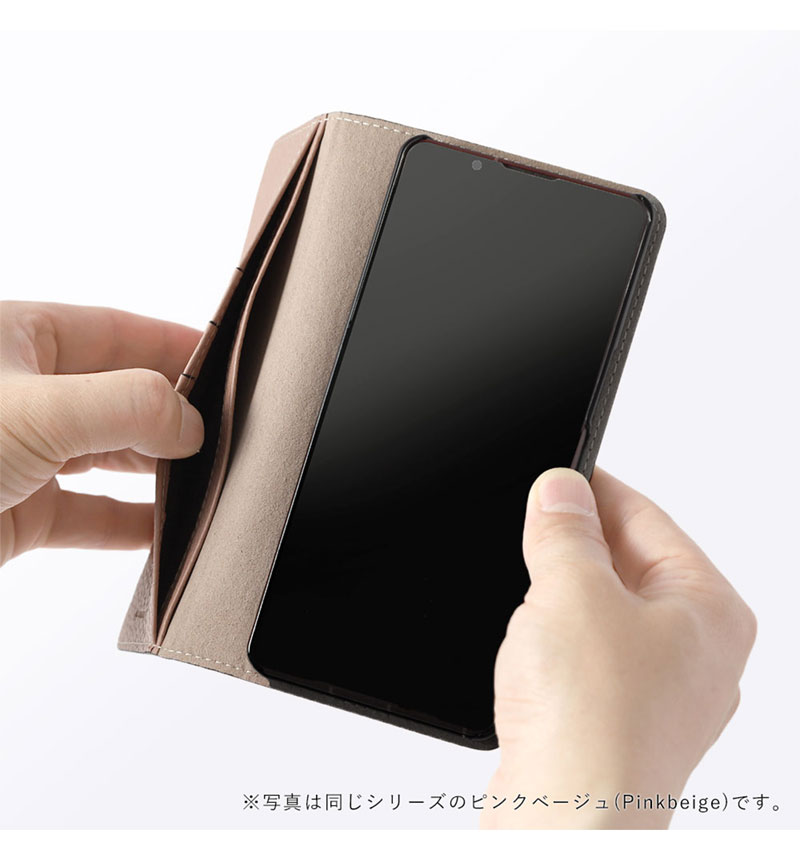 Xperia 1 VIII �ܳ� ���ɥꥢ�쥶�� ��Ģ�������� �������ԥ� 100061917-1190-024-salmonpink