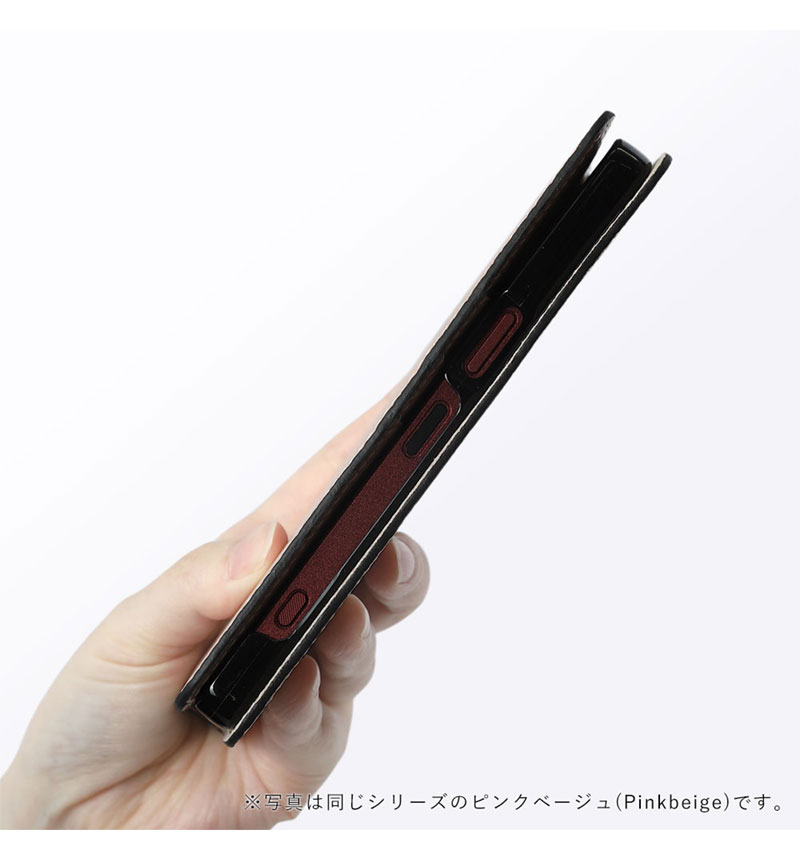 Xperia 1 VIII �ܳ� ���ɥꥢ�쥶�� ��Ģ�������� �������ԥ� 100061917-1190-024-salmonpink