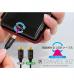 òTRAVEL BIZ ξޤбLEDɽmicro USB֥ 15cm ֥å DCA-MBLED015BK