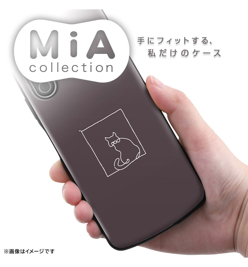 Xperia 10 V 耐衝撃ケース MiA-collection ネコ/グレー IN-RCXP10M5AC4