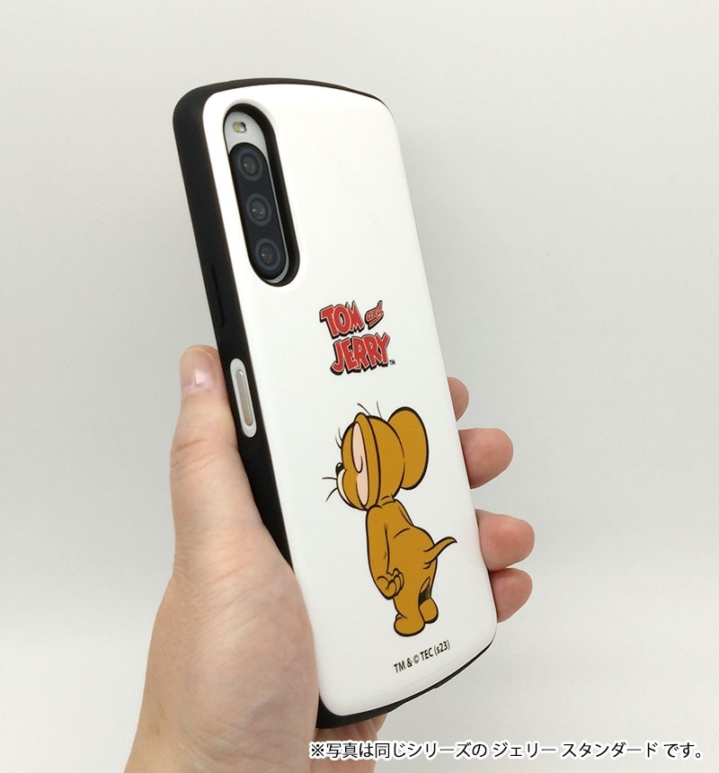 Xperia 10 V 耐衝撃ケース MiA-collection ネコ/グレー IN-RCXP10M5AC4