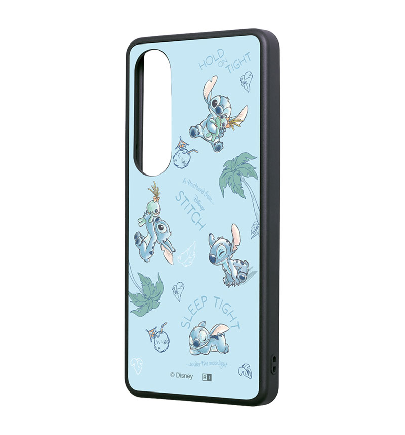 Xperia 1 VII ディズニー / maru 衝撃吸収 バンパー ハイブリッド