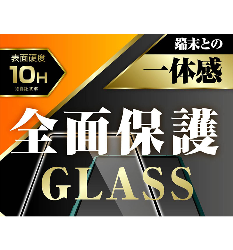 Xperia 5 III ガラスフィルム 全面保護 10H 光沢/ブラック RT-RXP5M3F