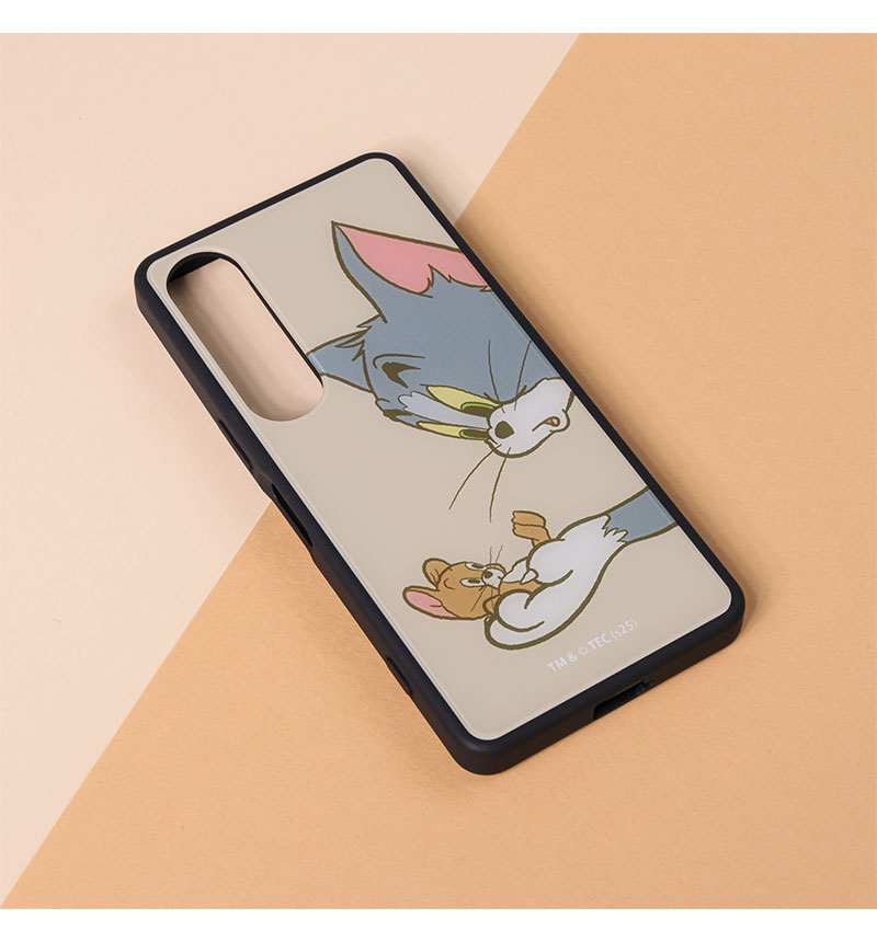 ☆HayatoPaPa☆ケース① Xperia 1 VII トムとジェリー / maru 衝撃吸収 バンパー