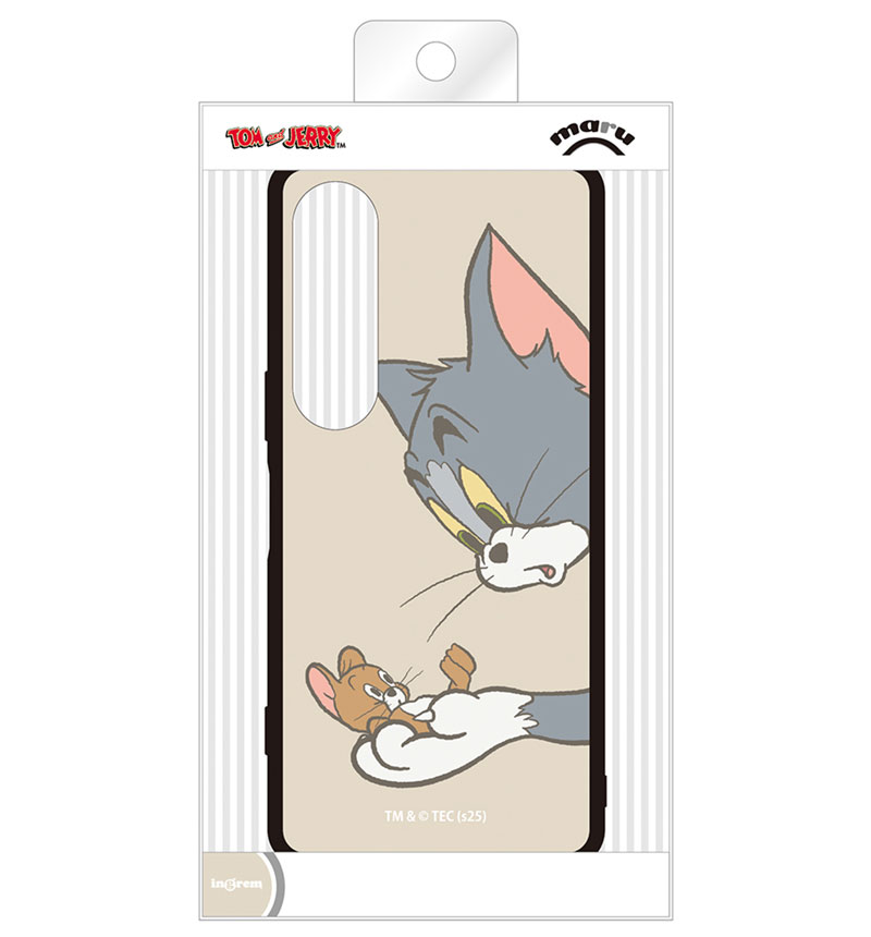 Xperia 1 VII トムとジェリー / maru 衝撃吸収 バンパー ハイブリッド