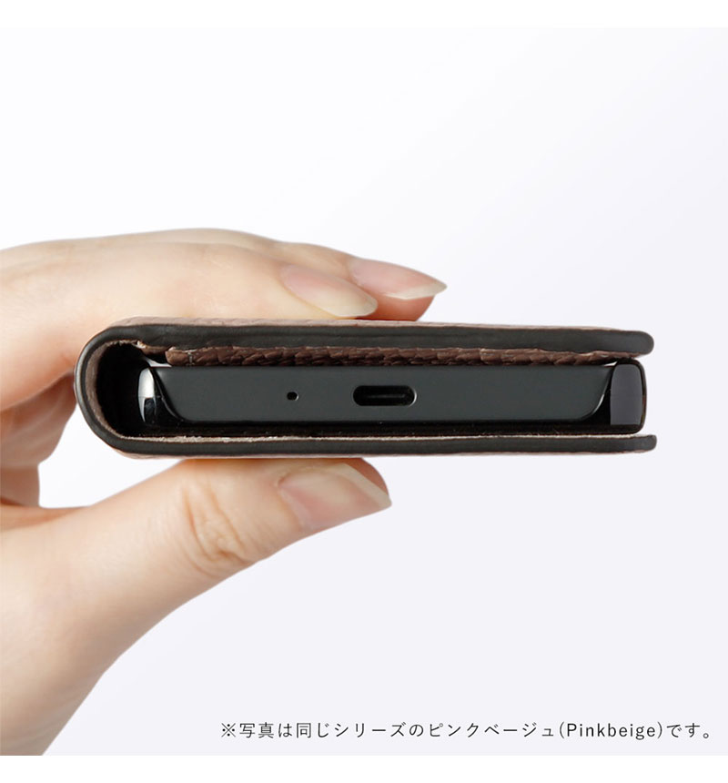 Xperia 10 VII �ܳ� ���ɥꥢ�쥶�� ��Ģ�������� �֥饦�� 100061917-1080-027-brown