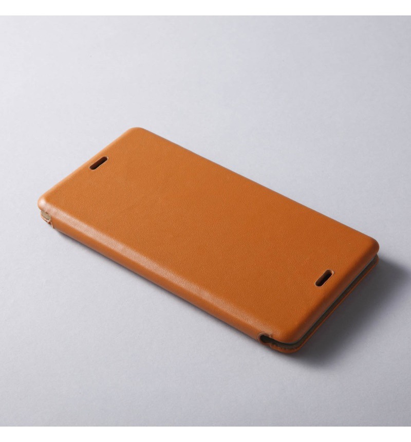 特価】GENUINE LEATHER COVER MASK for Xperia Z3 Camel DCS-CXZ3GLCA