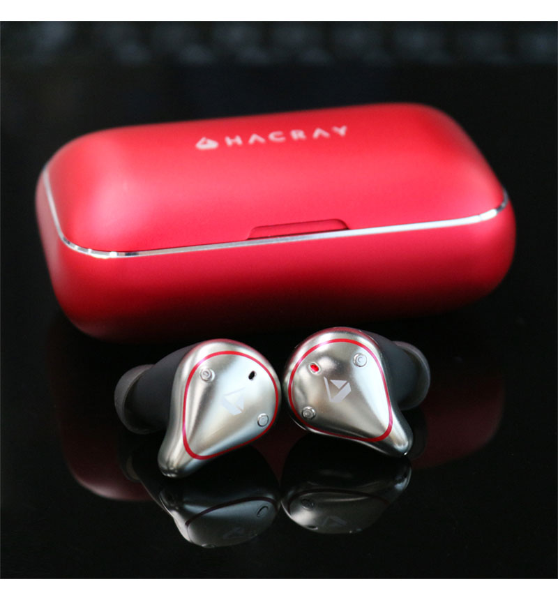 HACRAY W1 完全ワイヤレスイヤホン レッド レッド HR16370 | イヤホン