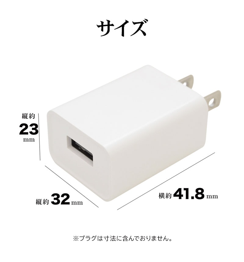 AC���Ŵ� ���� ���󥻥�� AC USB Type-A 1A ����ѥ��� �����б� �ۥ磻�� RACA1A03WH �ۥ磻�� RACA1A03WH