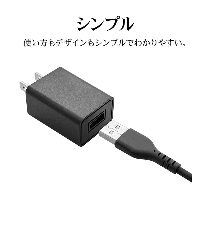 AC���Ŵ� ���� ���󥻥�� AC USB Type-A 1A ����ѥ��� �����б� �ۥ磻�� RACA1A03WH �ۥ磻�� RACA1A03WH