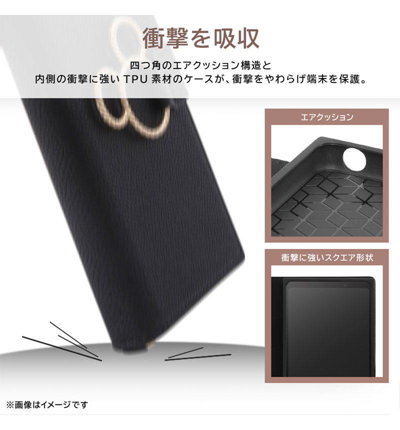 Xperia 10 V �إǥ����ˡ�����饯������/�Ѿ׷� ��Ģ���쥶�������� KAKU Ring �ߥå���_�ߥĥޥ�/�ԥ� IN-RDXP10M5TBC11P/MK10