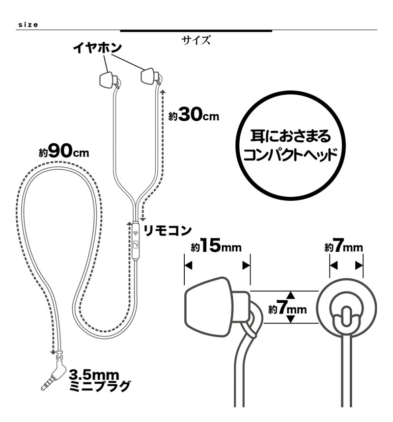 �饹���Хʥ� 3.5mmü�� ���ʤ��� ���ƥ쥪����ۥ� ���ʥ뷿 �ޥ����դ� ���� ���������å��դ�  ����ѥ��� ���ե� ���ꥳ�� �ϥ󥺥ե꡼ �����б� �ۥ磻�� RESMS3504WH