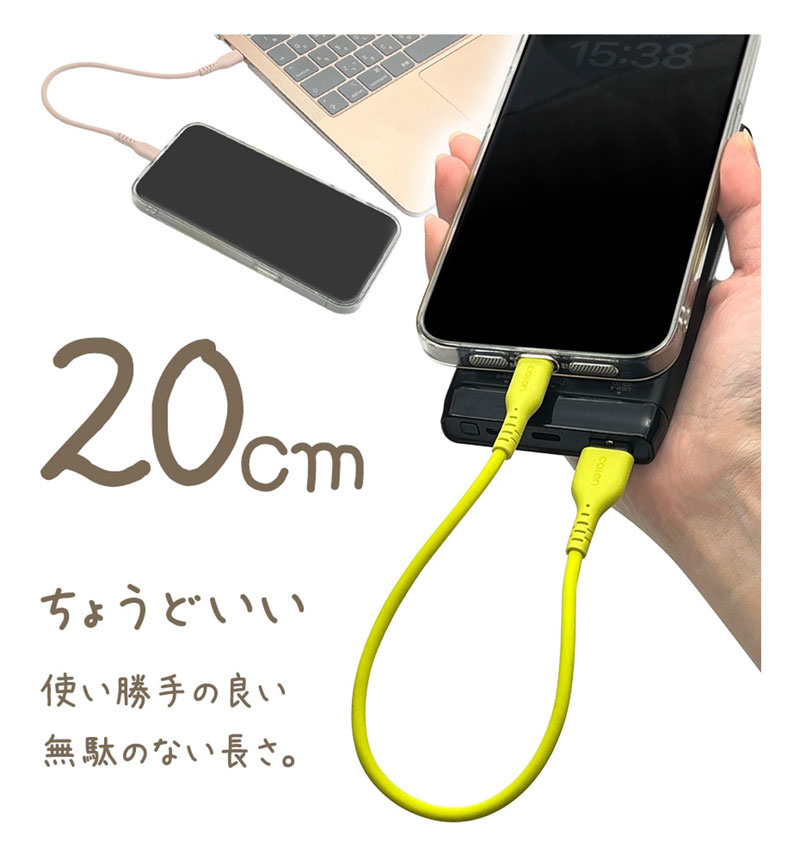 calon ���ޥ� 3A ���� �ʥ����󥱡��֥� ���� �̿� Type-A to Type-C 20cm �ȡ��� R02CAAC3A04TA