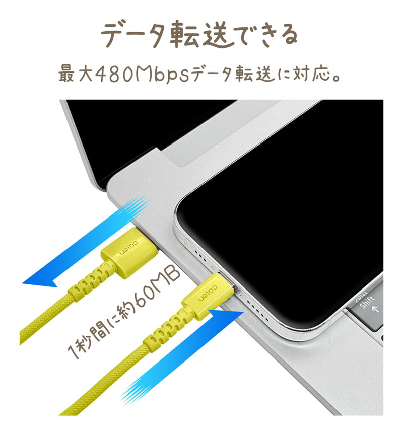 calon ޥ 3A  ʥ󥱡֥  ̿ Type-A to Type-C 20cm ۥ磻 R02CAAC3A04WH