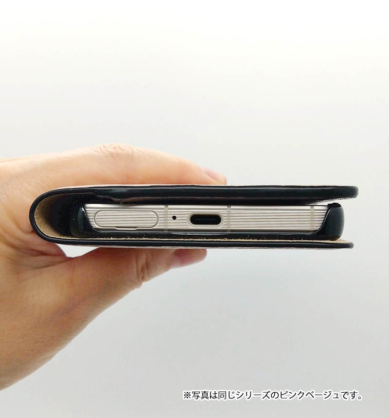 Xperia 1 VI �ܳ� ���ɥꥢ�쥶�� ��Ģ�������� ���졼���� 100061917-029-greige