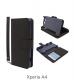 Xperia A4 �֥å�������PU�쥶����������BOOK S�ʥ��ޡ��ȡˡ� �֥�å� LP-SO04GLBSBK