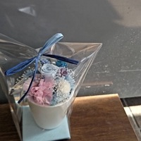 【母の日】プリザーブドフラワー　ブルーカラー