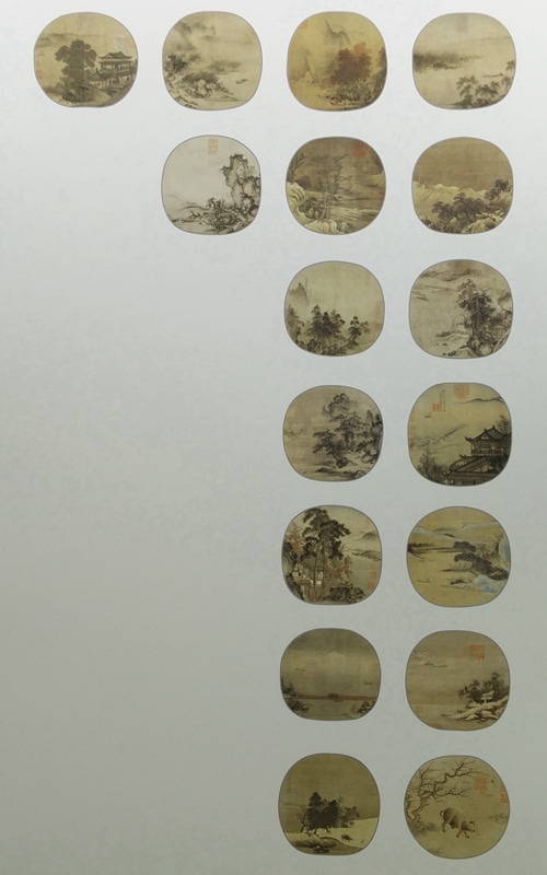 宋人山水 団扇精品賞飾 中国絵画/宋人山水 团扇精品赏