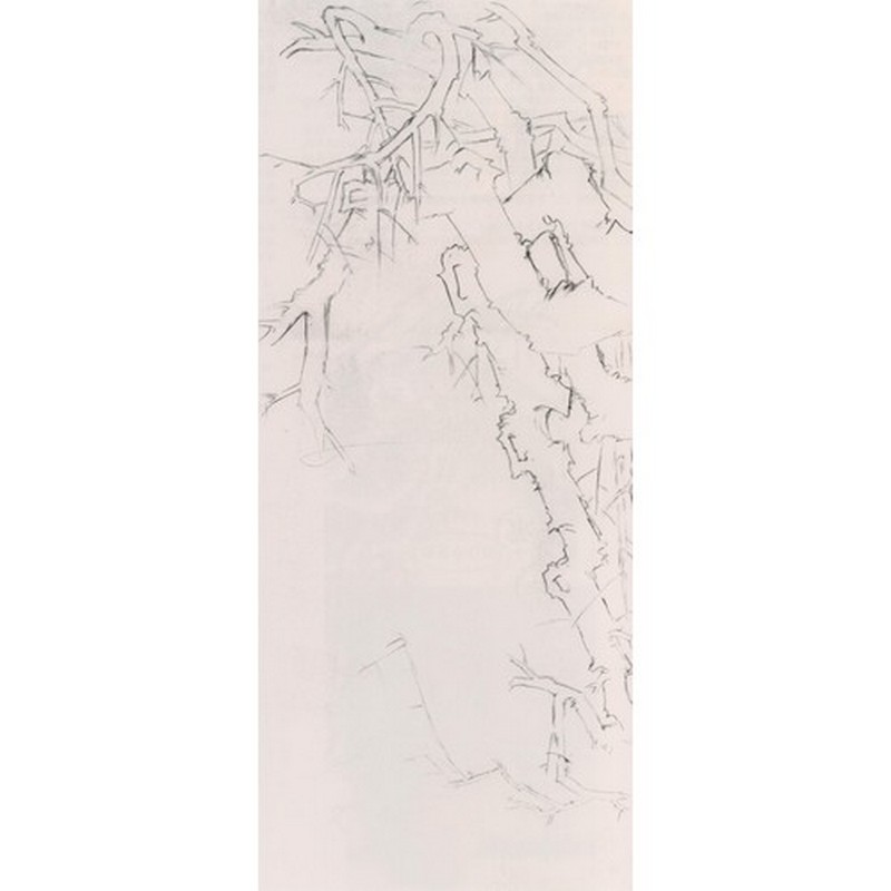 中国美術・純手描き・四条屏・梅兰竹菊画芯・水彩画・啓功印款