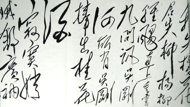 近代・毛澤東(蝶恋花・答李淑一) 宣紙折本 中国語拓本/近代・毛泽