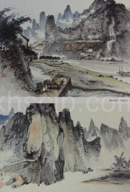 中国画・楊柳青】中国近現代名家精品叢書-陽太陽山水作品精選