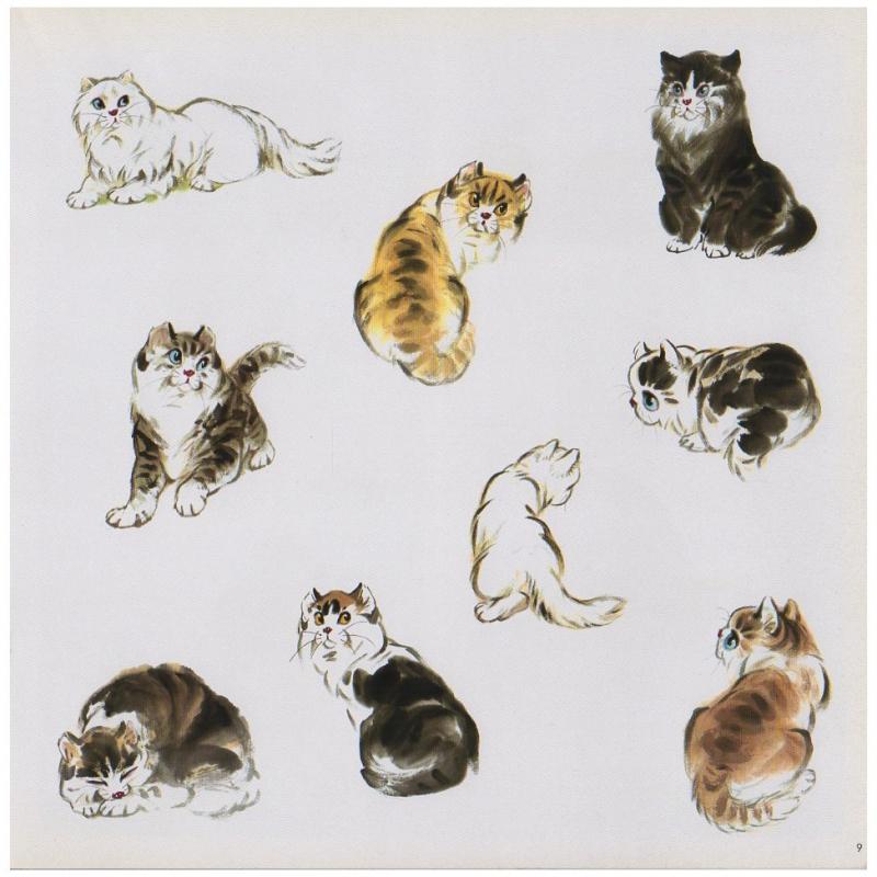 ネコ 猫の描き方 中国画技法 学画宝典 中国絵画/猫 学画宝典