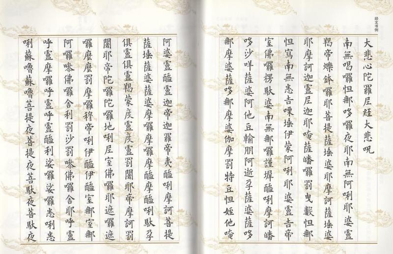 欧陽詢楷書集大悲咒 写経選14 中国語書道/欧阳询楷书