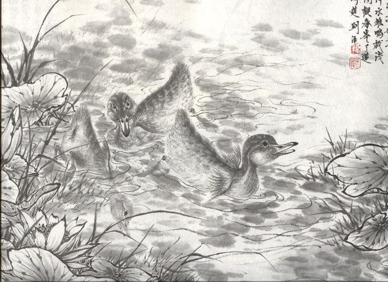 中国書画家劉湘（1963～2020年）氏作花鳥図『春意濃』図 肉筆真作保証表装前 国画作品|写意花鸟画八|王毓中_兴艺堂