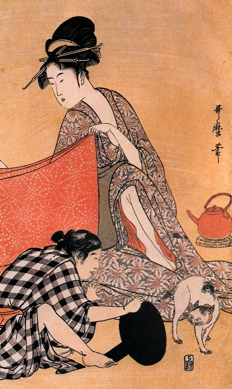 浮世絵名家精選 喜多川歌麿作品 日本画 中国語版絵画/浮世绘名家