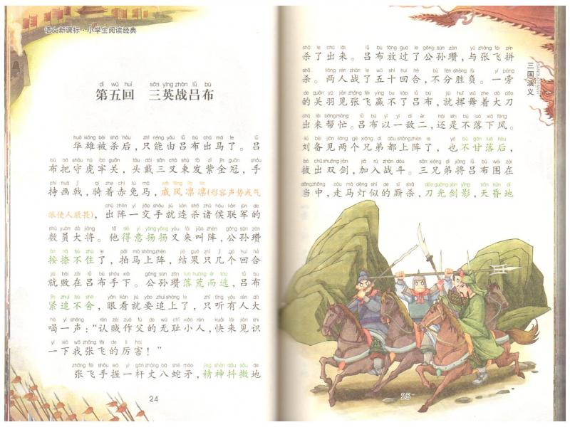 三国演義 小学生閲読経典 ピンイン付き中国語絵本/三国演义