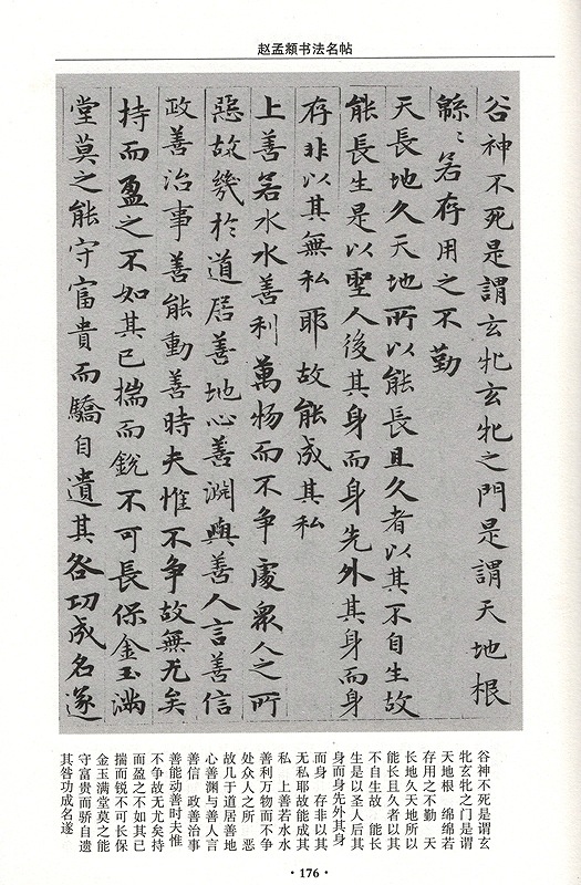 趙孟頫書法名帖 精装単色 中国書法字典 中国語書道