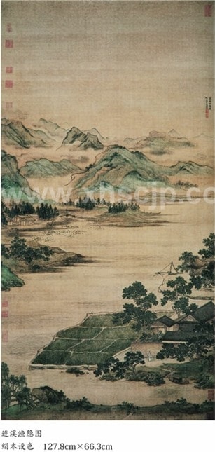 仇英（一） 呉門画派 一仙山楼閣図 中国古代画派大図範本 中国絵画