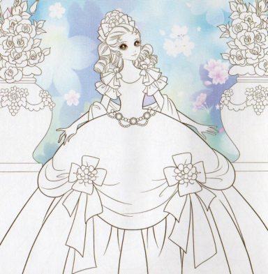 百変化なお姫様 夢幻公主塗画本 中国語版大人の塗り絵/百变小