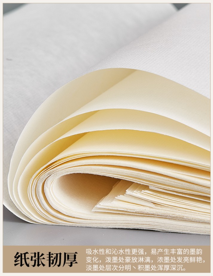 熟宣 工筆画（細密画） 100枚 35x69cm 46x69cm 小楷書道用宣紙