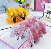 Ȥƣȥ祦Ωڤ골꡼ƥ󥰥ɡݥåץåץɡؼ´ȼˤ/贺卡3D纸樱
