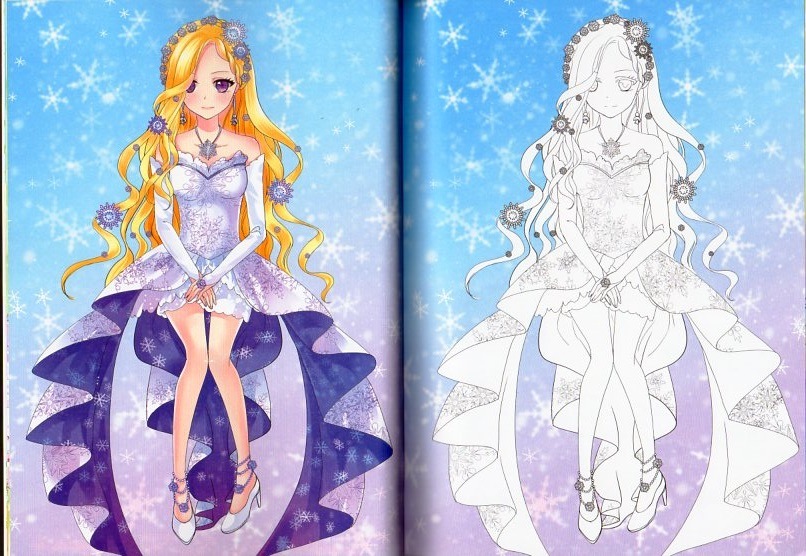奇幻美少女 公主塗色 中国語版大人の塗り絵/奇幻美少女 公主涂色