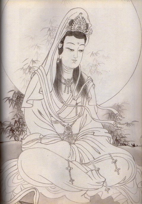 中国古美術・純手描き・画芯・送子觀音画像167x86cm・書画・絹本・仏像・風水 中国古美術・純手描き・画芯・送子觀音画像167x86cm・書画・絹本