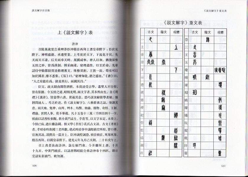 説文解字 釈文 王禔（王福庵）説文部首付 ピンイン付き繁体字中国語版